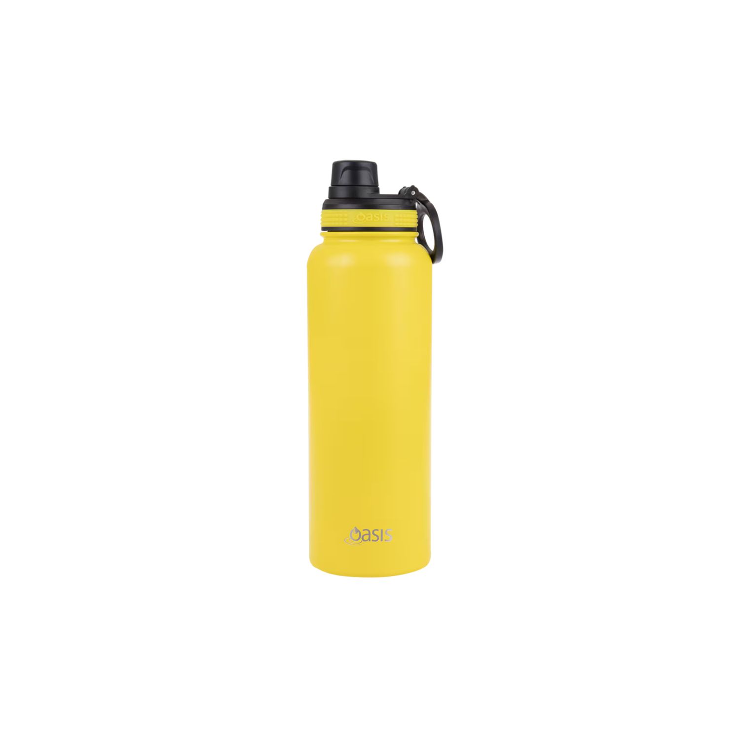 Stainless Steel Double Wall Insulated Sports Bottle W/Screw Cap Neon Yellow