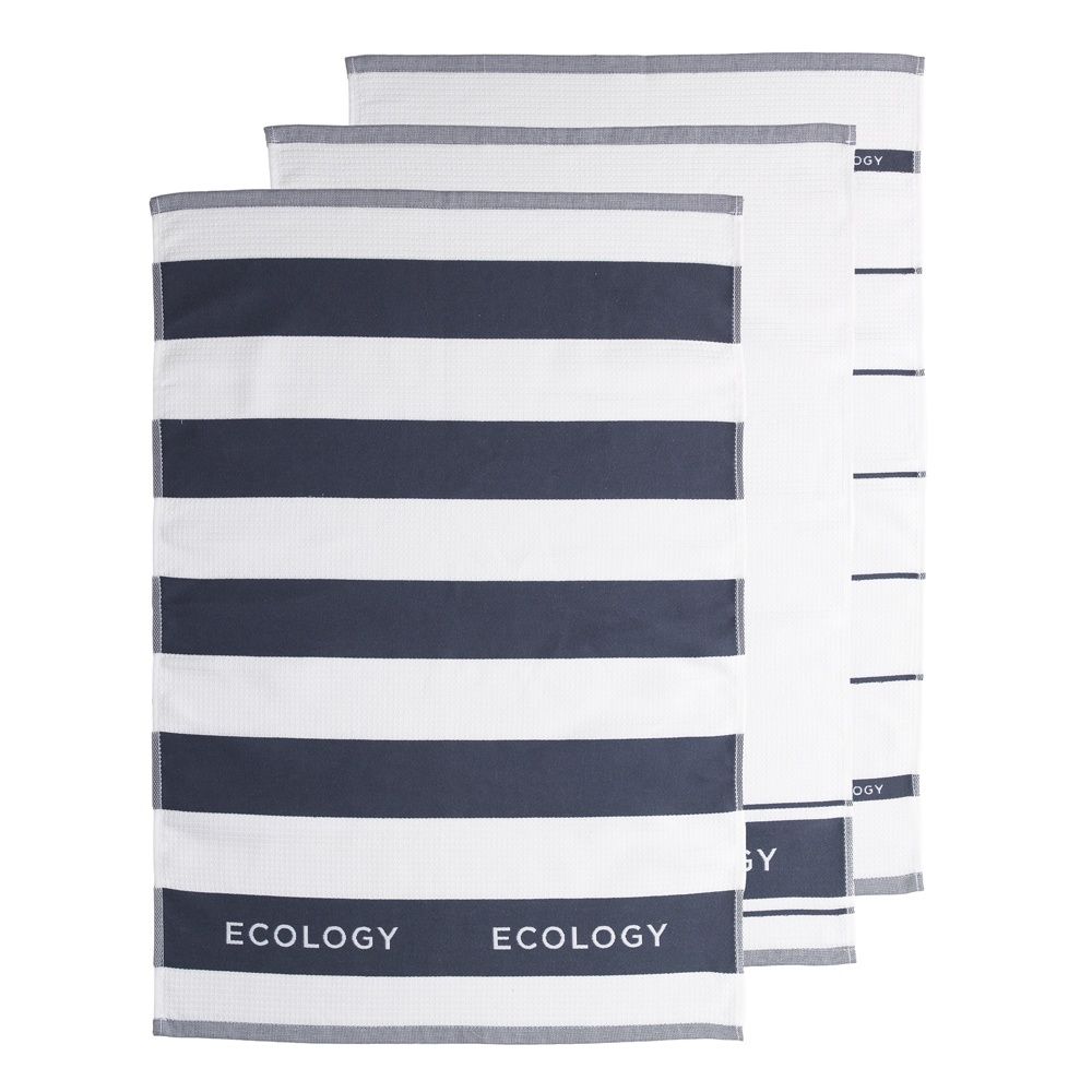 Fold Set of 3 Tea Towel 50x75 Slate