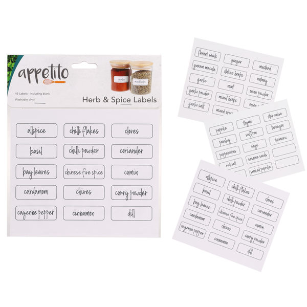 Herb &amp; Spice Labels Pack 45