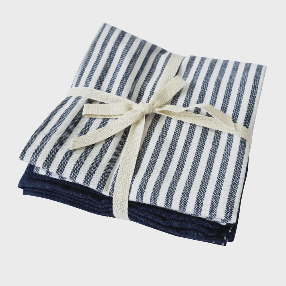 Katerina Tea Towel 3 Pack 50x70cm Navy