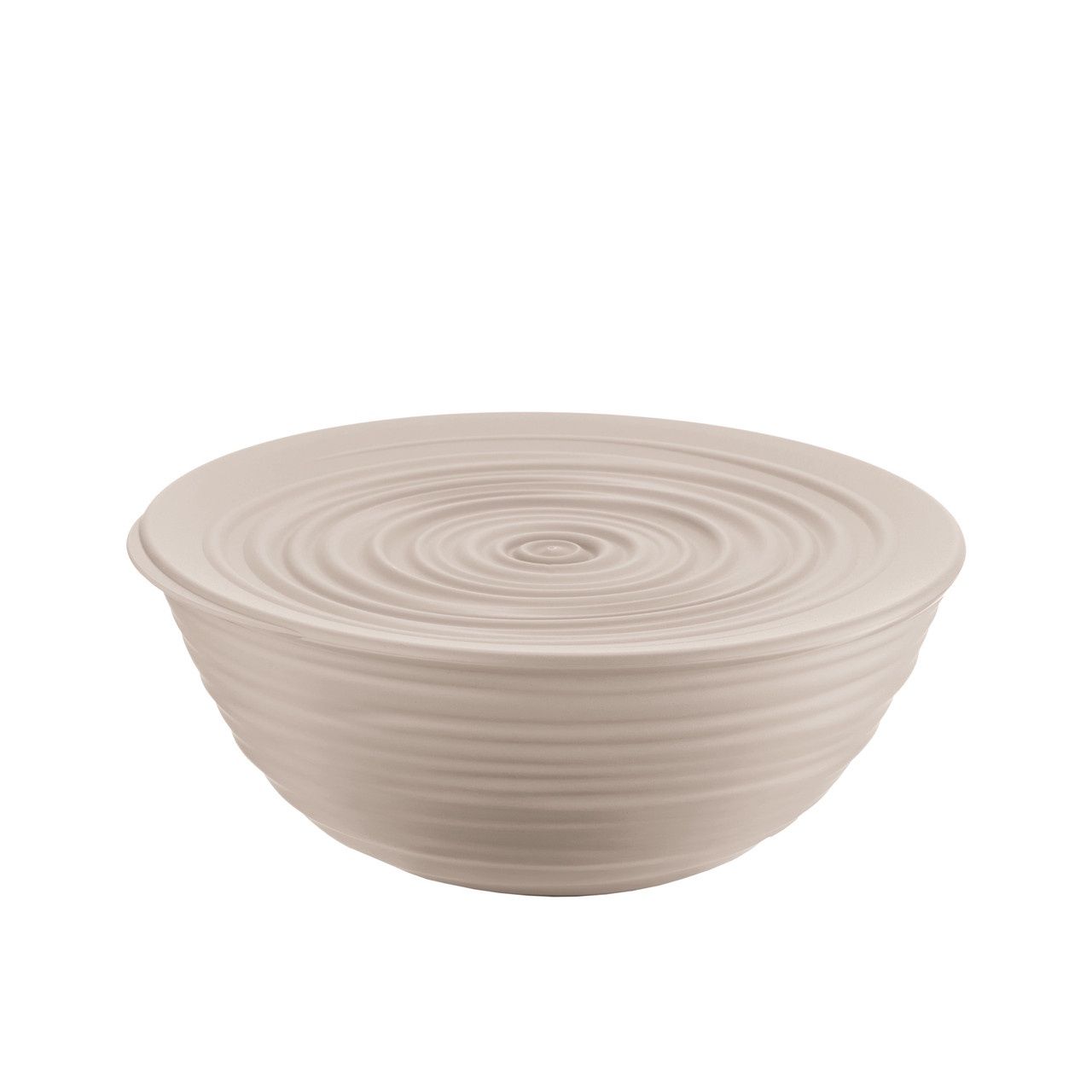 Taupe Large Bowl with Lid