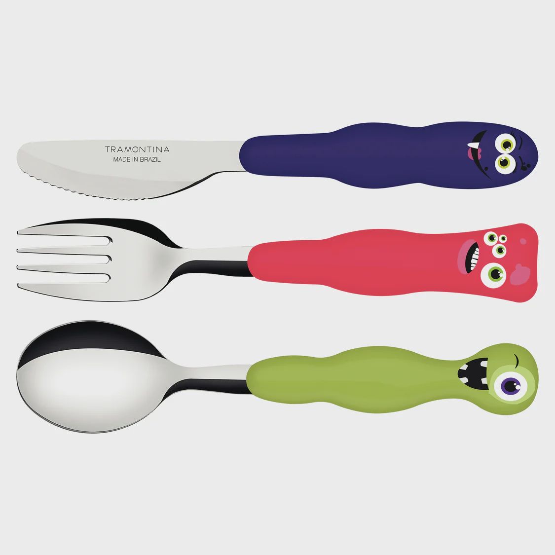 Lirouse 3 Piece Colourful Children&#39;s Tableware Set