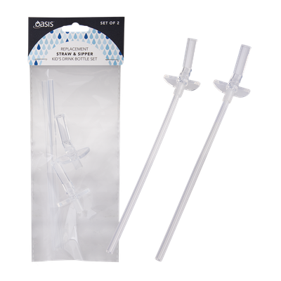 Kid's Drink Bottle Replacement Straw Set 2 (550ml)