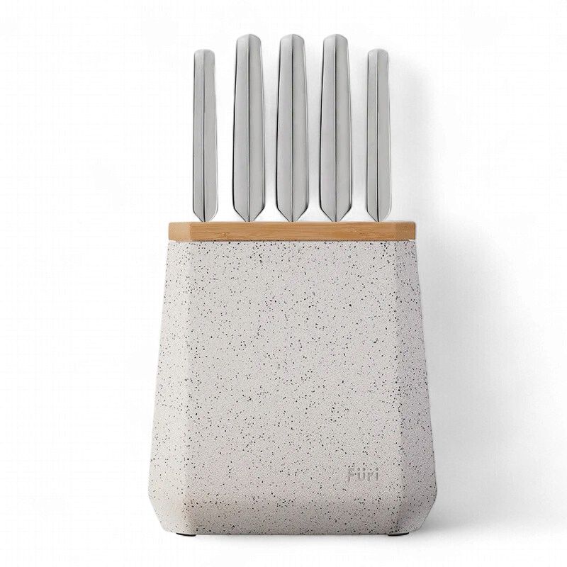 Pro Stone Block Set Black &amp; White Terrazzo 6 Piece