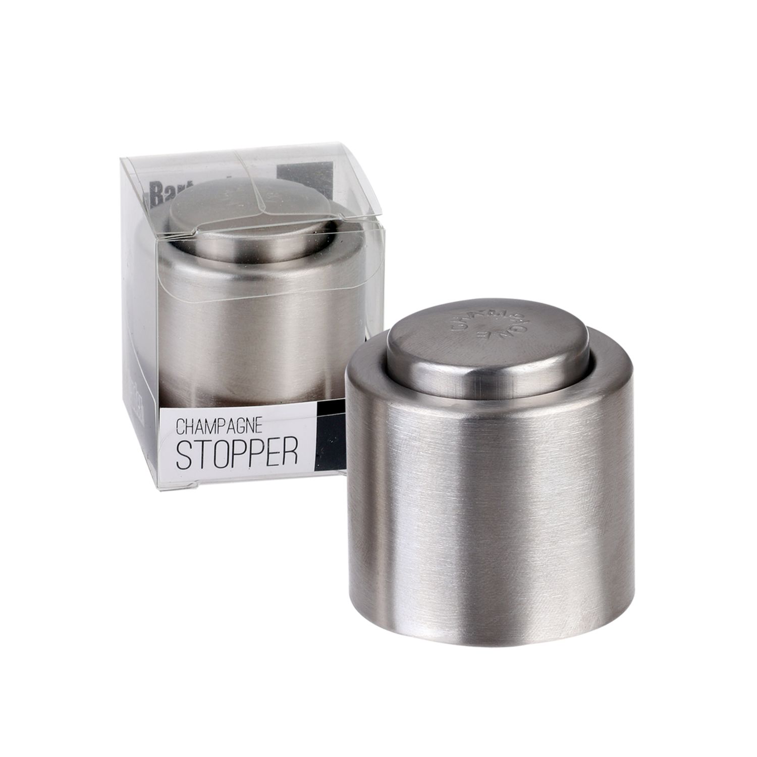 Stainless Steel Champagne Stopper, Colour: Satin