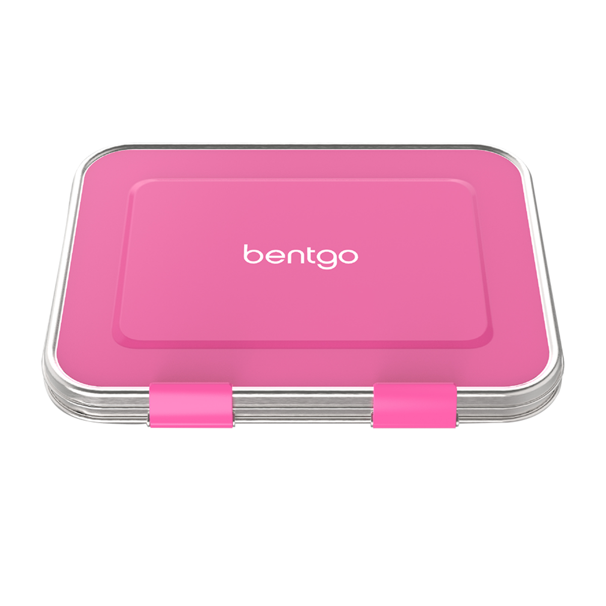 Kid's Stainless Steel Leak-Resistant Bento Lunch Box - Fuchsia, Colour: Fuchsia