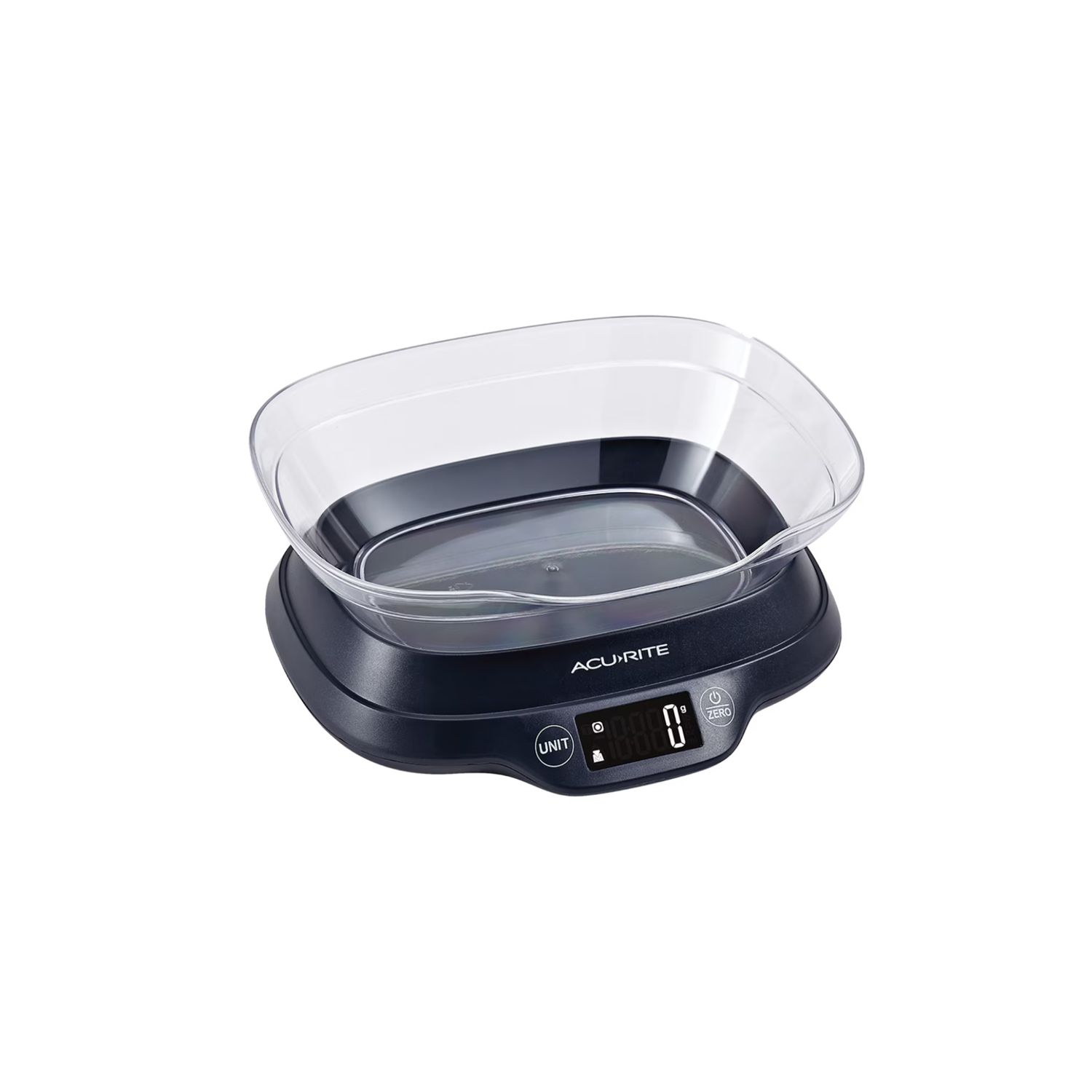 Digital Scale With Bowl &amp; Backlight Display 1g/5Kg - Black, Colour: Black