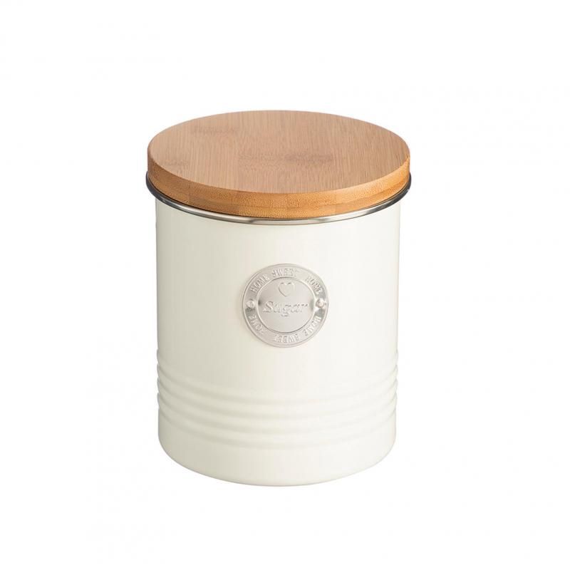 Living Sugar Canister - 4 Colors, Color: White