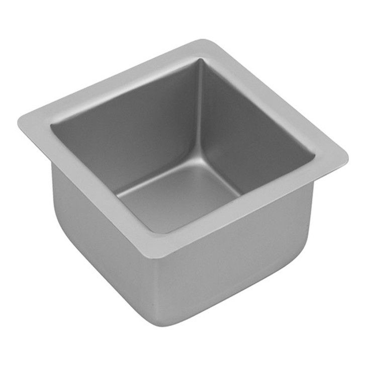 Silver Anodised Square Cake Pan - 5 Sizes, Range: 10 X 7.5CM
