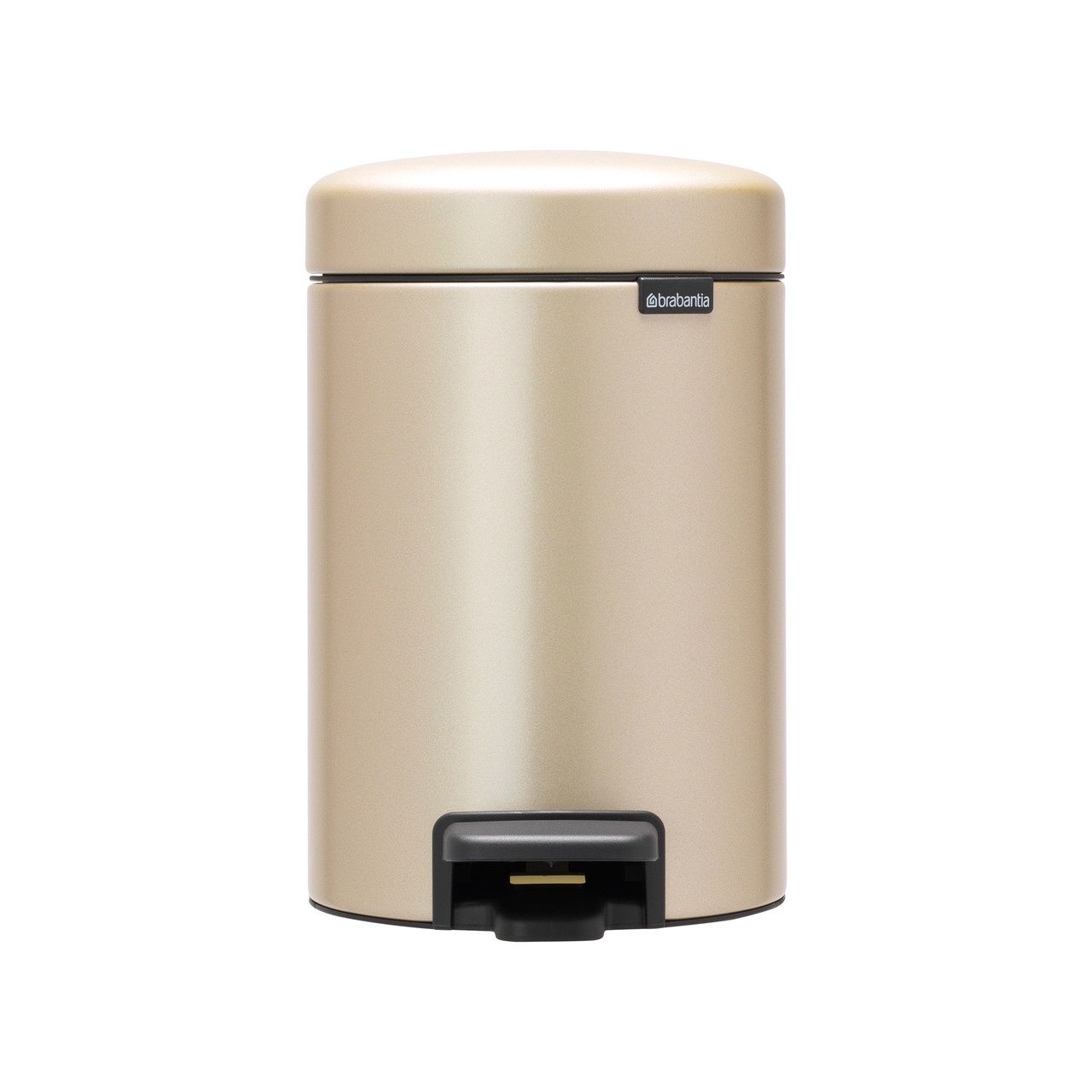 Brabantia Pedal Bin Newicon 3L, Color: Metallic Gold