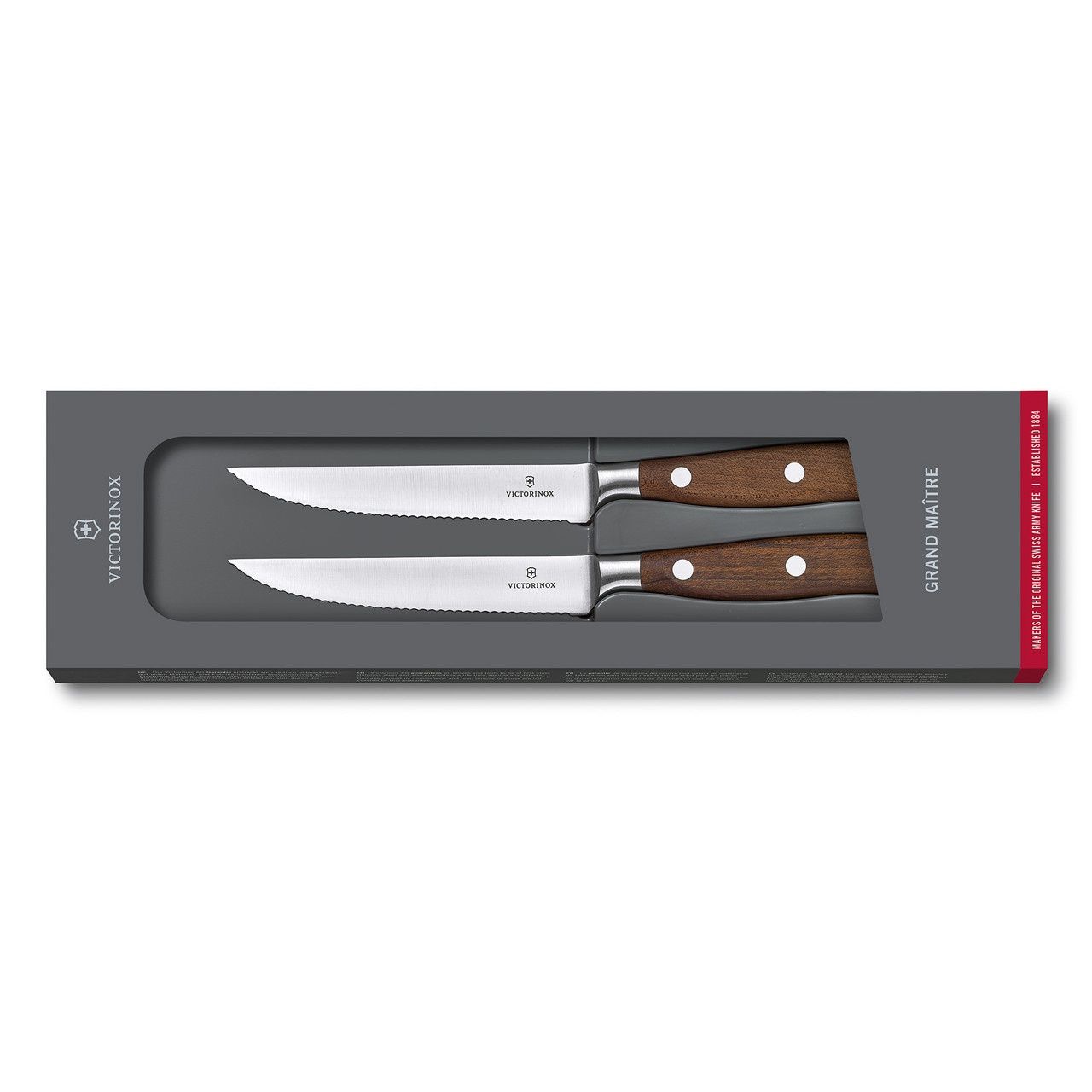 Grand Maitre Wood Steak Knife Set - 2 Sets, Size: Set of 2