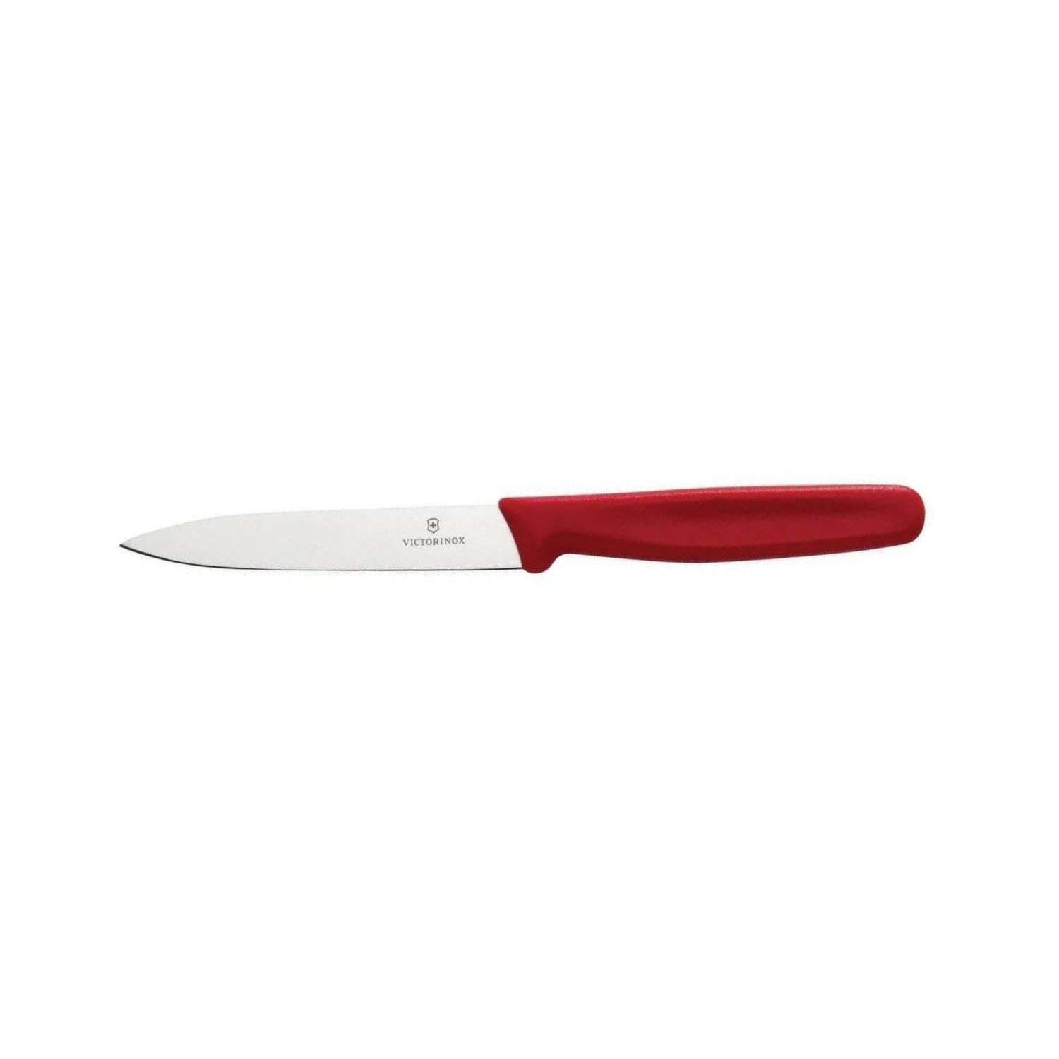 Paring Knife 10cm Pointed Blade Nylon Hang Sell, Color: Red