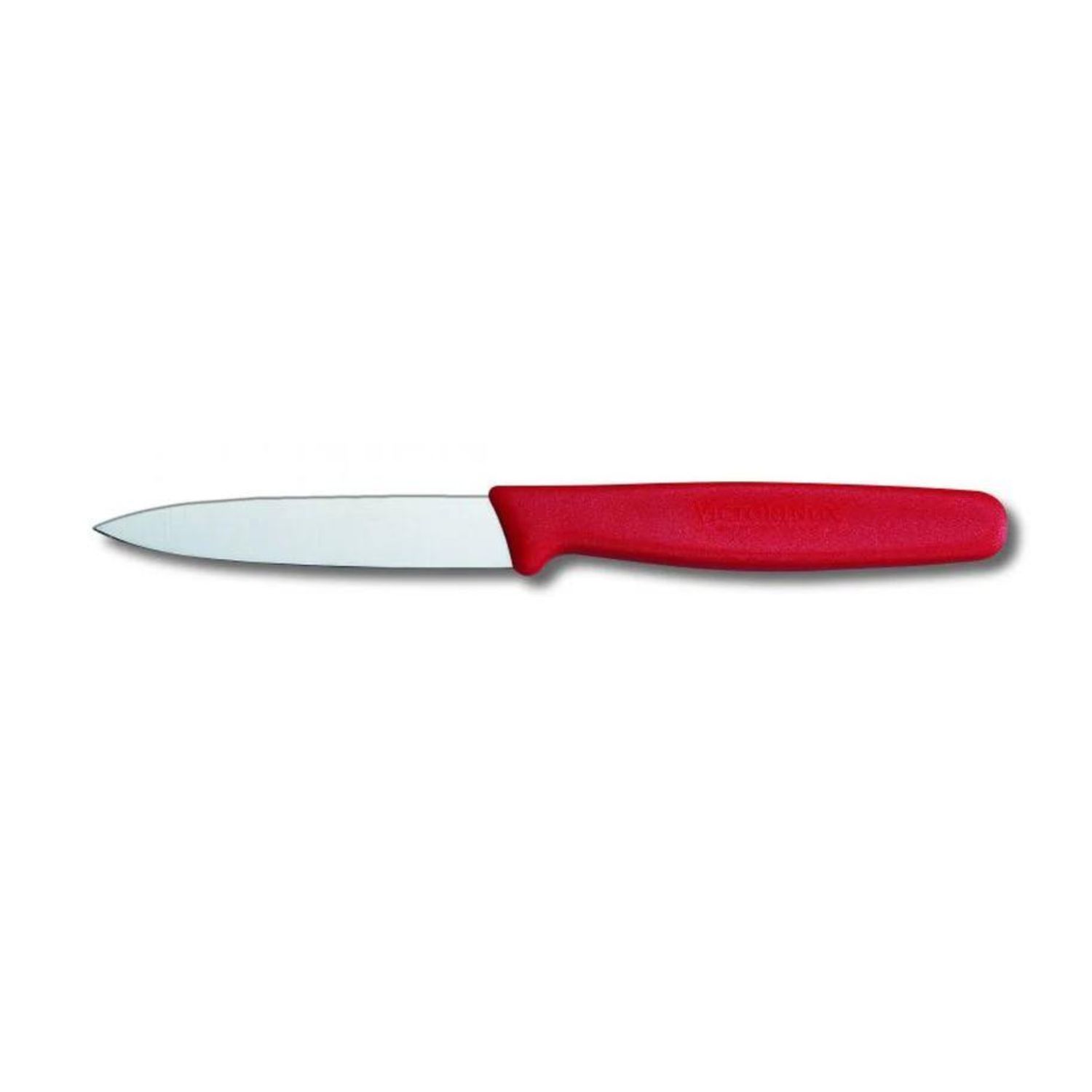 Paring Knife 8cm Pointed Blade Nylon, Color: Red