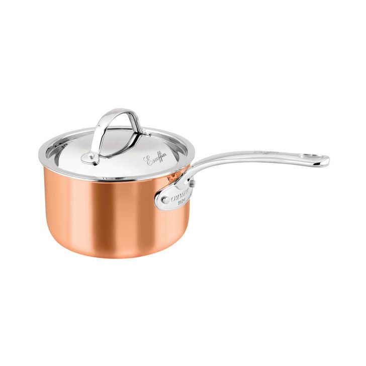 Escoffier Induction Saucepan - Copper(3 Sizes), Size: 14x9cm / 1L