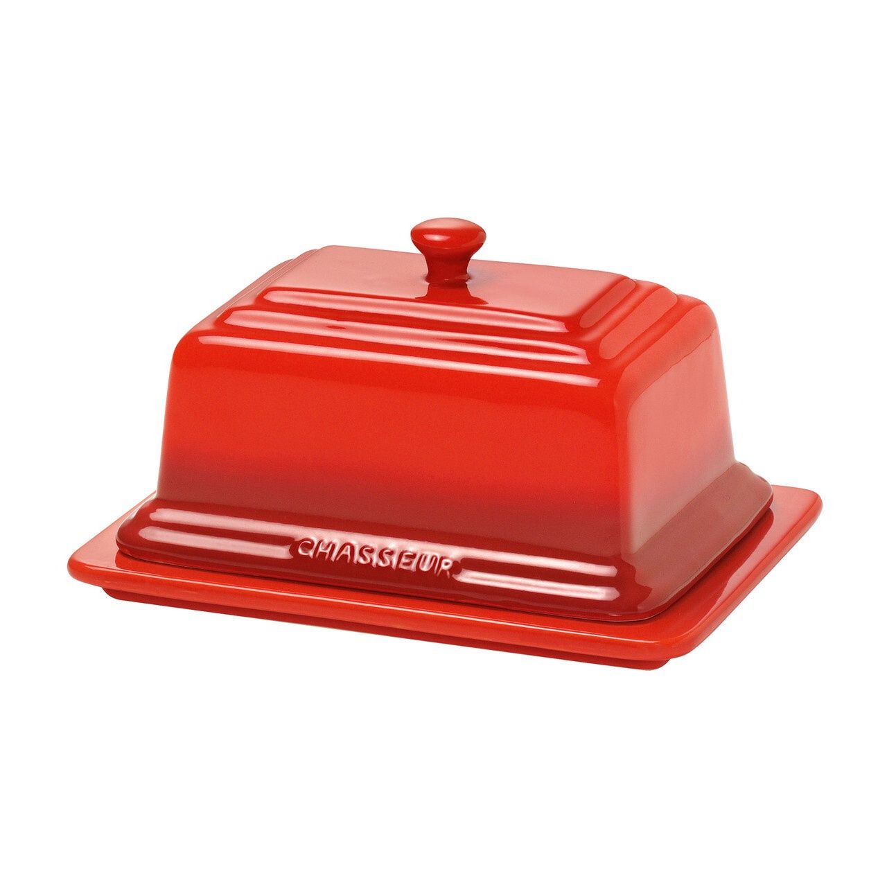 Chasseur Butter Dish, Color: Red