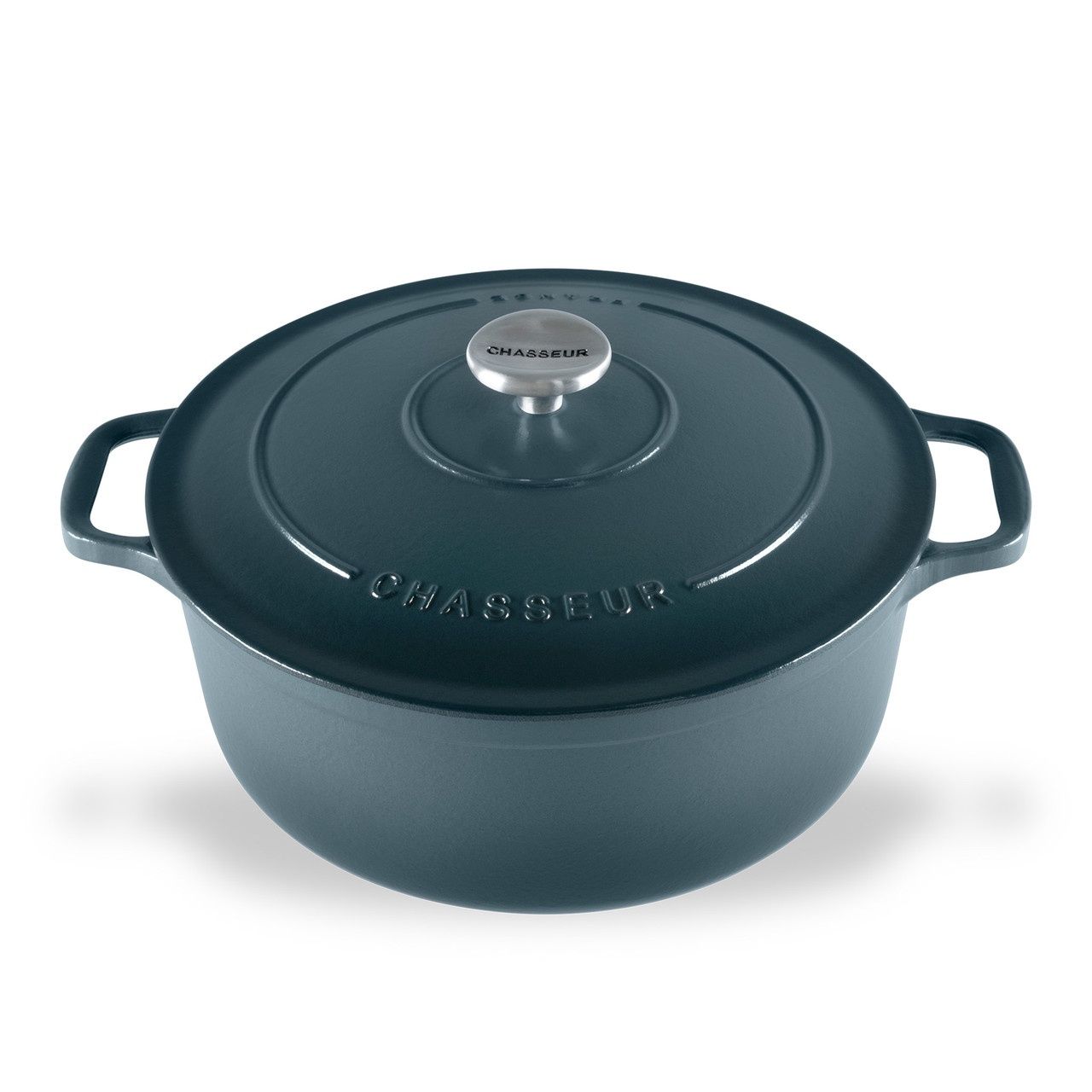 Round French Oven  - Liquorice Blue(3 Sizes), Size: 24cm /4L