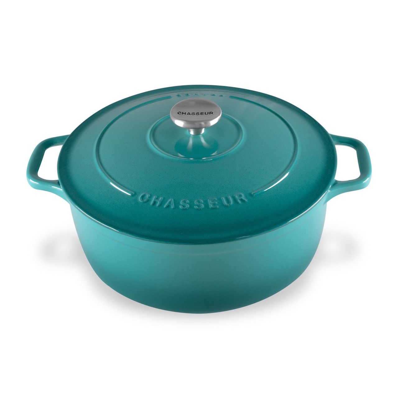 Round French Oven - Mediterranean Blue(3 Sizes), Size: 24cm /4L