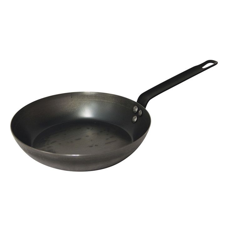 Industry Blue Steel Fry Pan - 8 Sizes, Range: 20 x 4.1cm