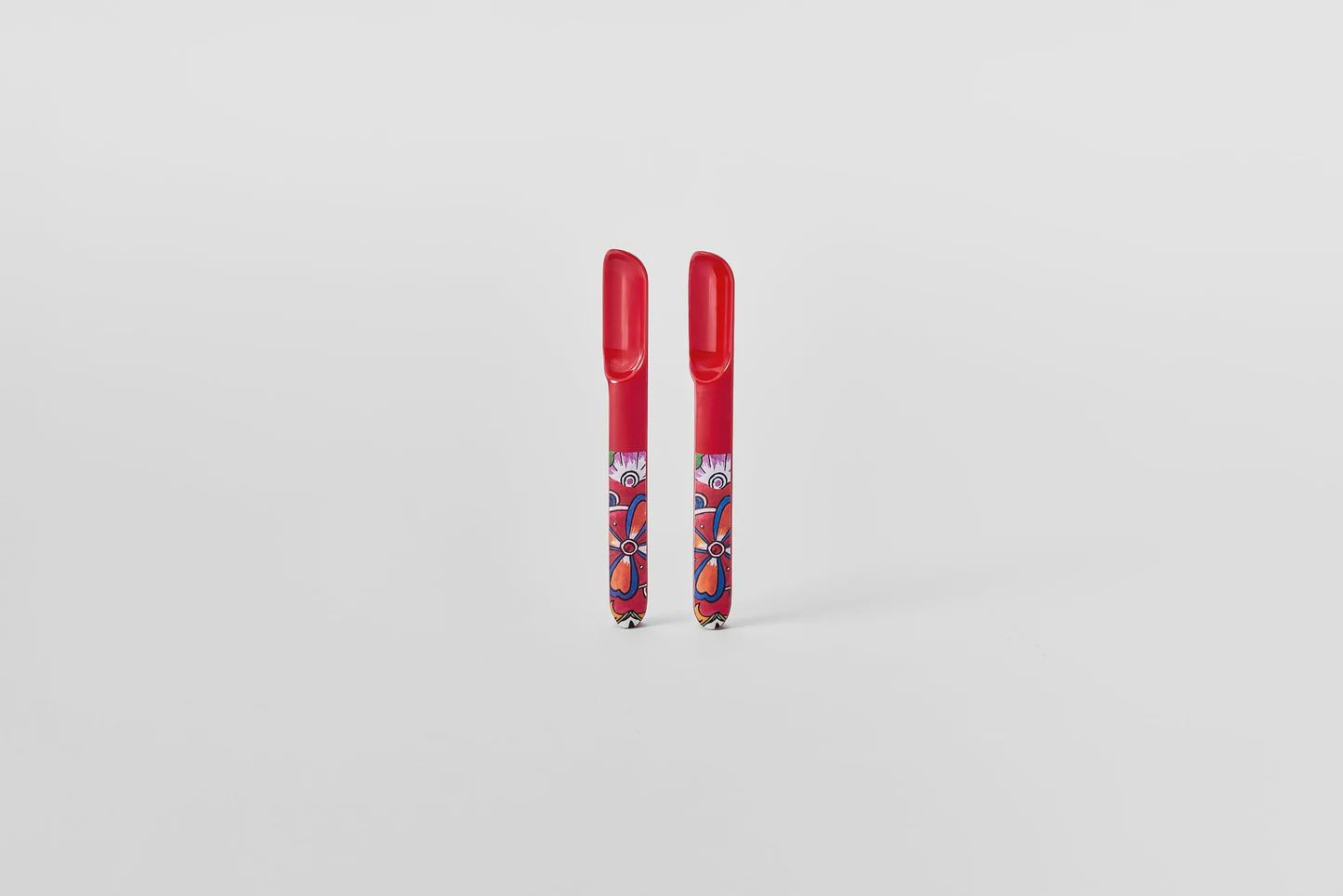 Taco Spoons Set of 2, Colour: Red