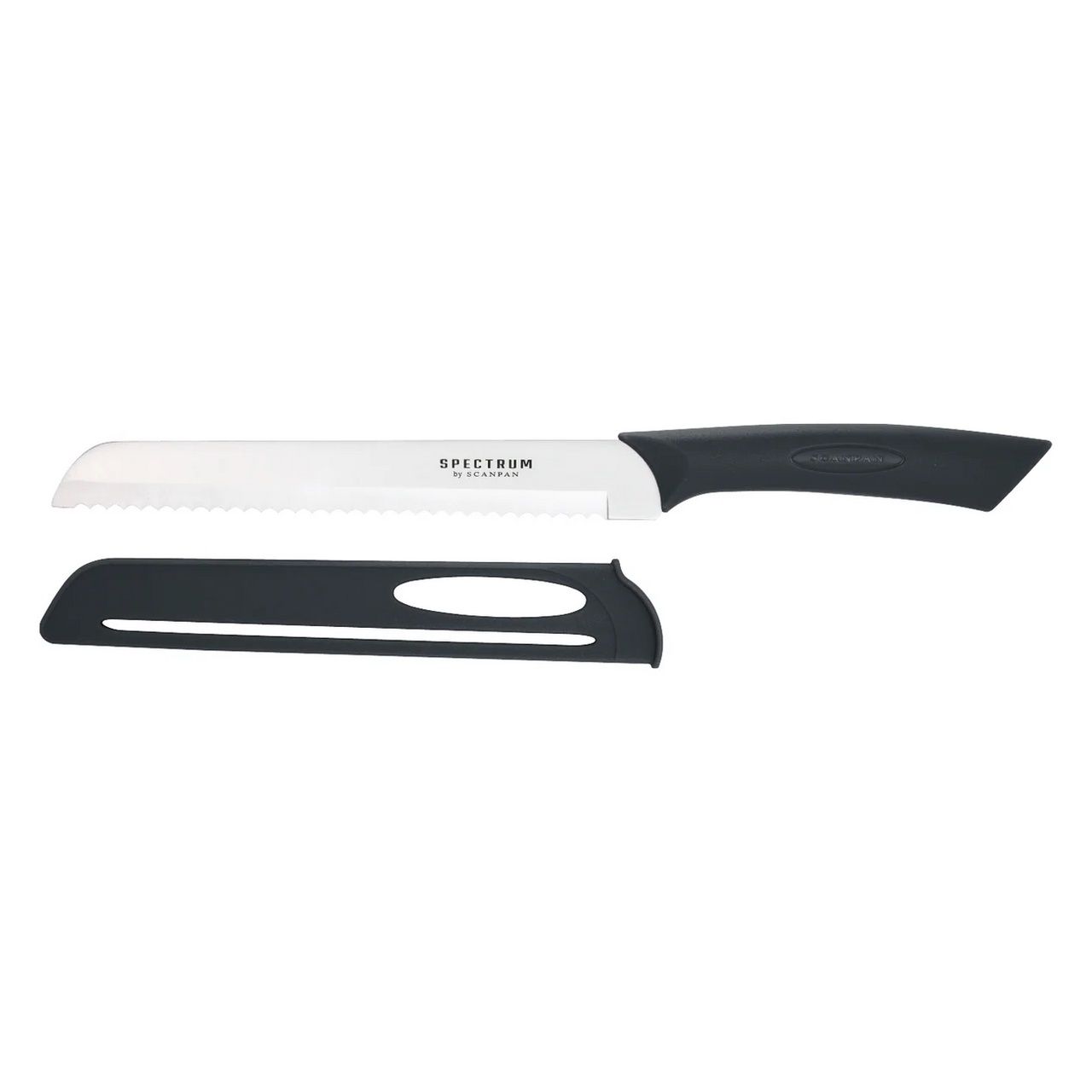 Spectrum Bread Knife 20cm, Colour: Black