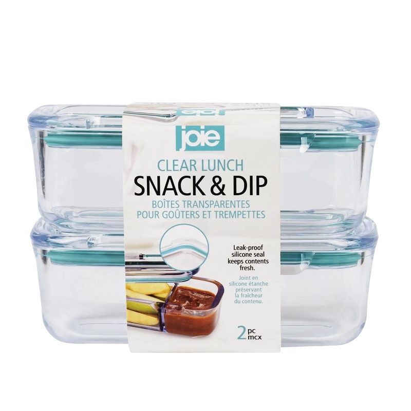 Clear Lunch Snack and Dip 2 Pack - Blue