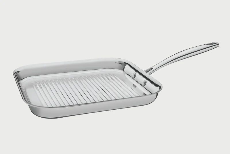 Grano Try-Ply Clad Stainless Steel Skillet Grill 28cm / 1.9L