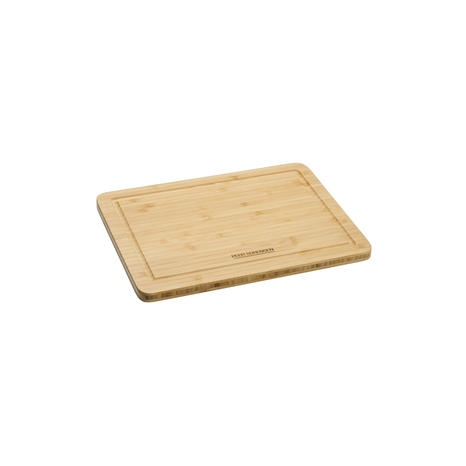 Tri-Ply Bamboo Cutting Board with Juice Groove, Size: 27 x 20cm