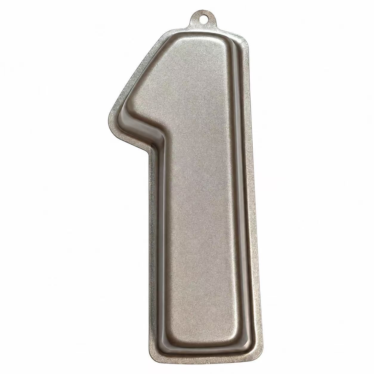 Commercial Baking Tin Non-Stick Coated Aluminum Alloy  “Number 0-9”, Design: Number “1”/318mm X 127mm X 50mm
