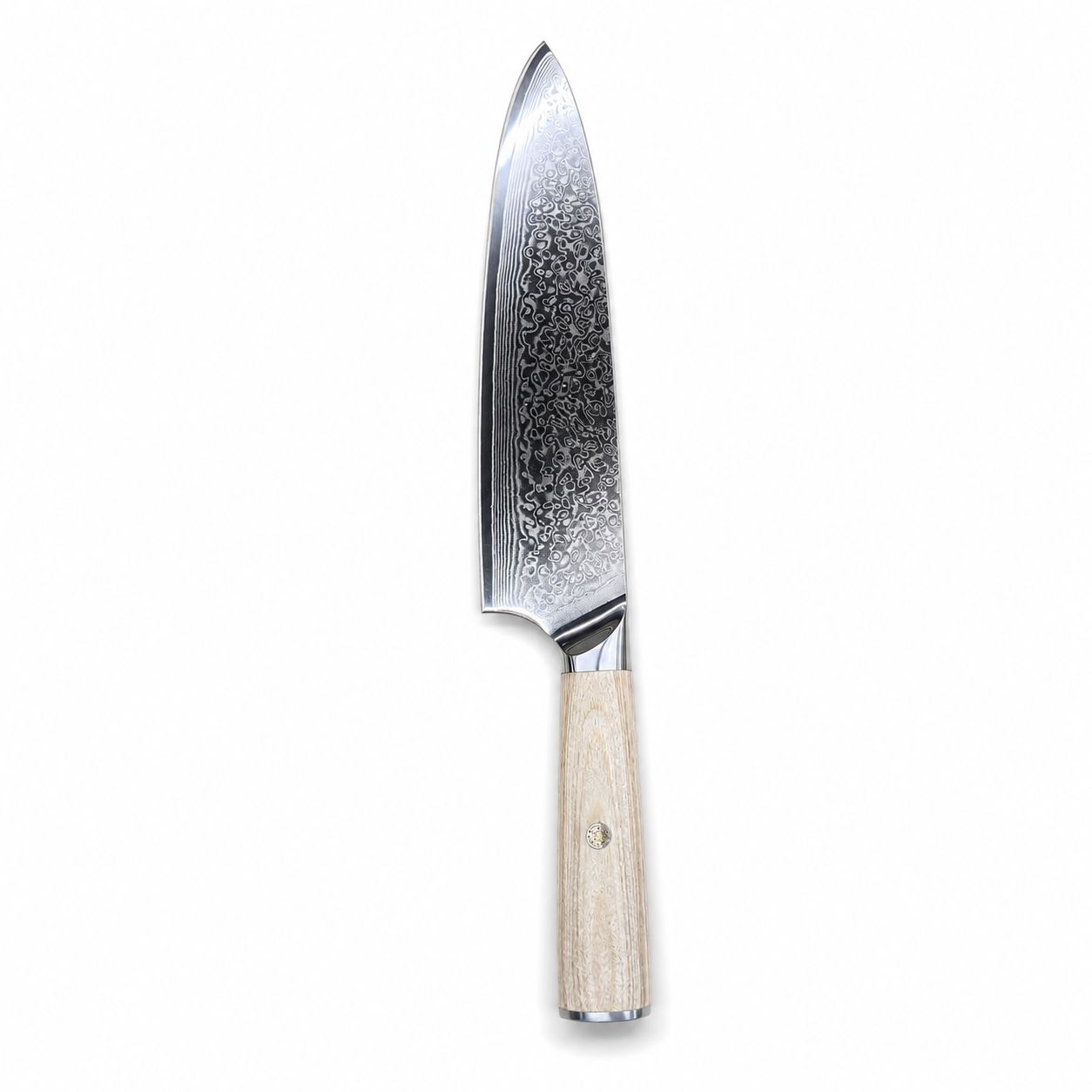 YURI Japanese Damascus Steel 8-Inch Chef Knife, 20cm