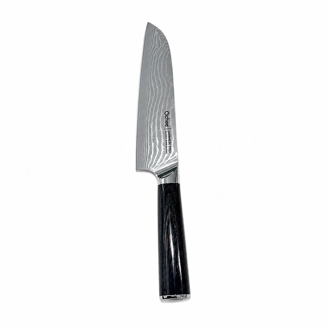 Mori Japanese Damascus 67-Layer Santoku Knife  Inch / 18 cm