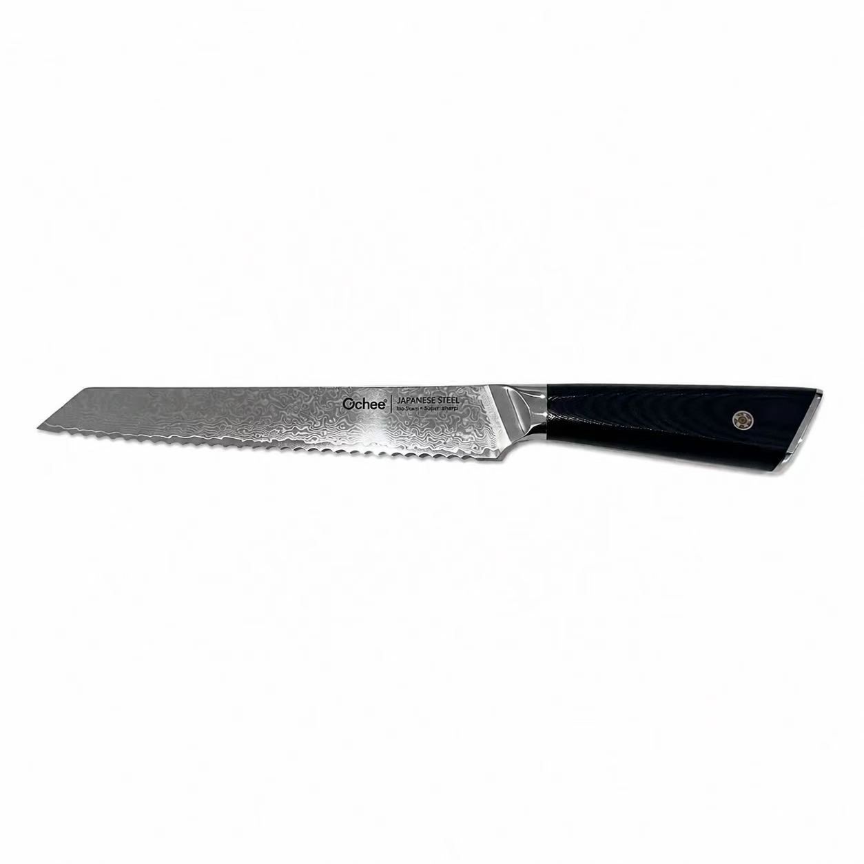 KURO Japanese Damascus 67-Layer Bread Knife 8 Inch / 20 cm