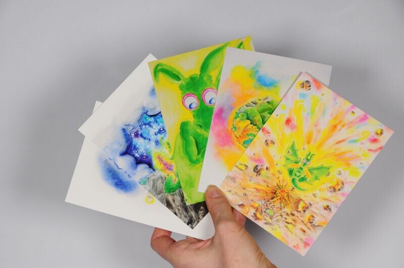 Postkarten Set "Hatschi-Püh" 5 Karten