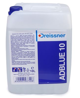 AdBlue DREISSNER, volum 10 litri, pentru motoare diesel euro 6, cu palnie umplere UNIVERSAL