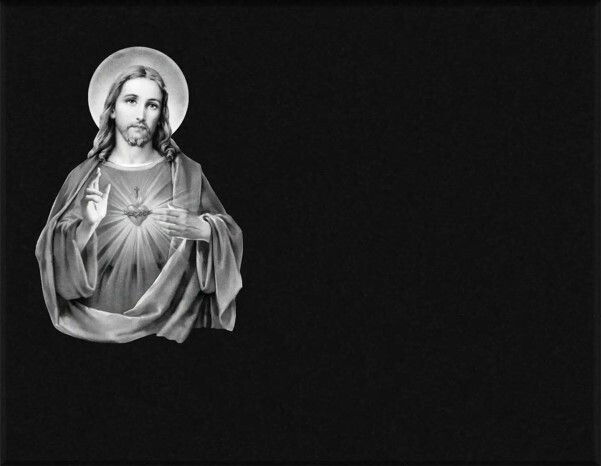 Lápidas en láser blanco y negro