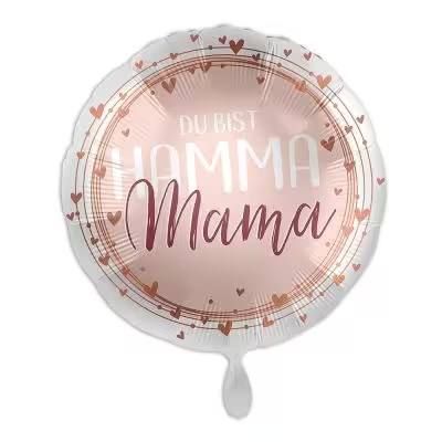 &quot;Du bist Hamma Mama&quot;, Herzförmiger Folienballon