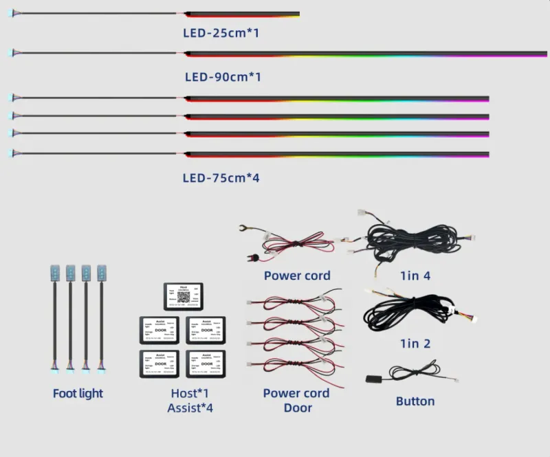 YODHA 10PC Ambient Lightning Kit