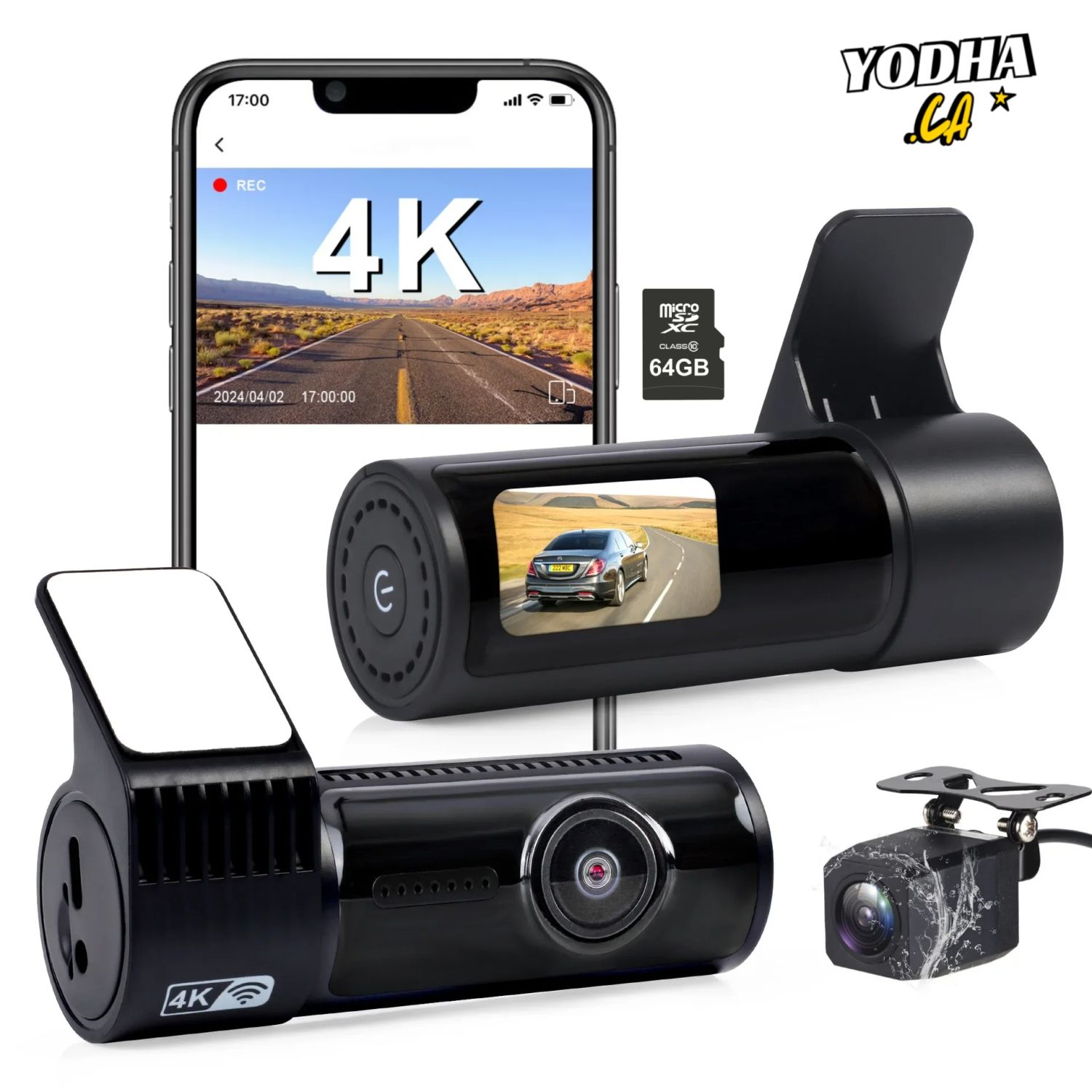 YODHA X2 4K+1080P :64GB