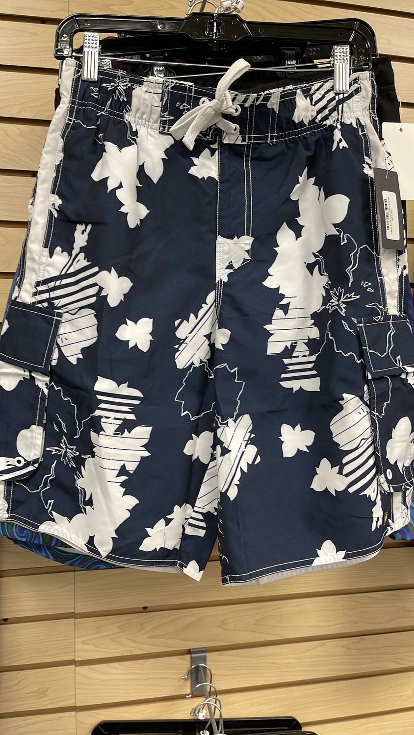 Mens Dark Blue Swim Shorts