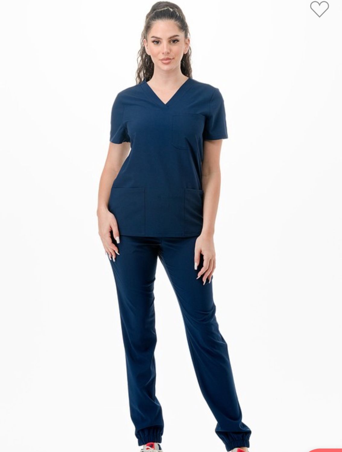 Medical Scrub Top V Neck