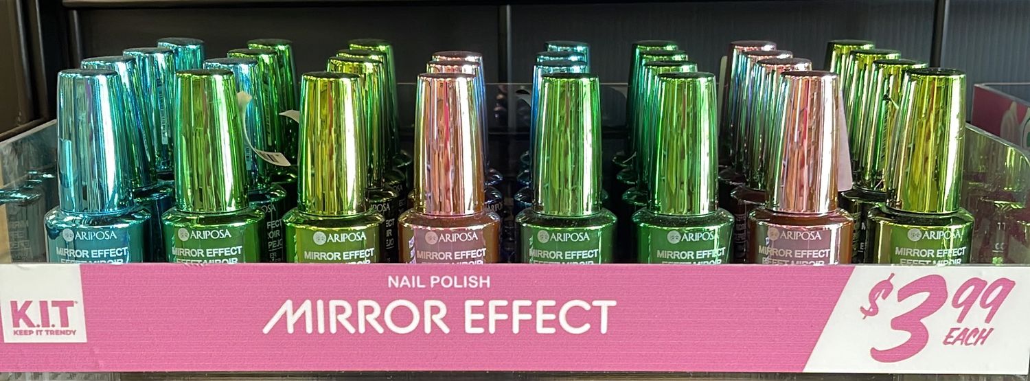 Nail Polish Mirror Effect Assorted Colors