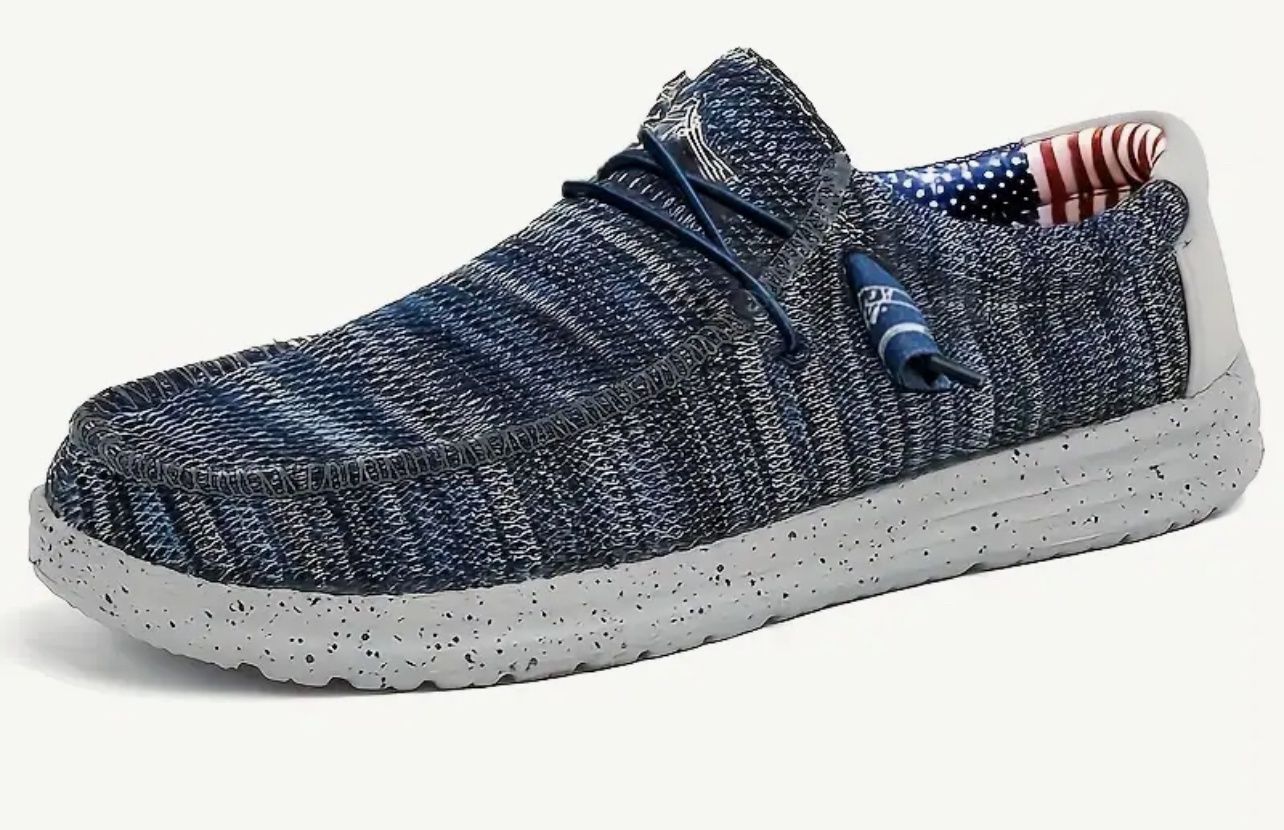 Mns Blue Slip On Size 9