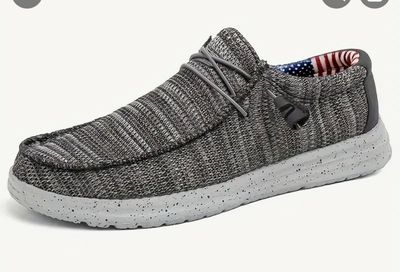 Mns Gray  Slip On Size 9