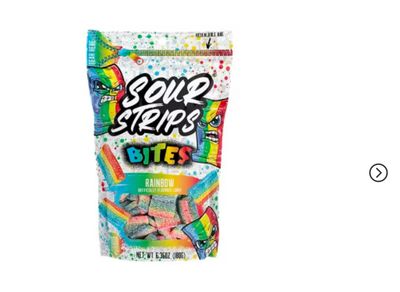 FDC Sour Strips Bites Rainbow