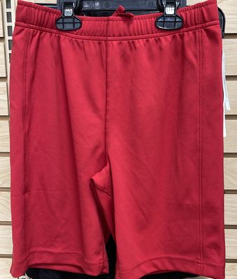 Boys Athletic Shorts Red Sz LG