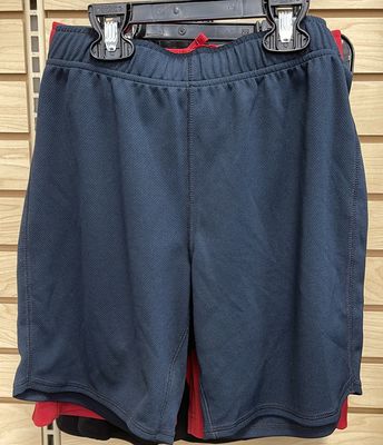 Boys Mesh Gym Short Navy Sz LG