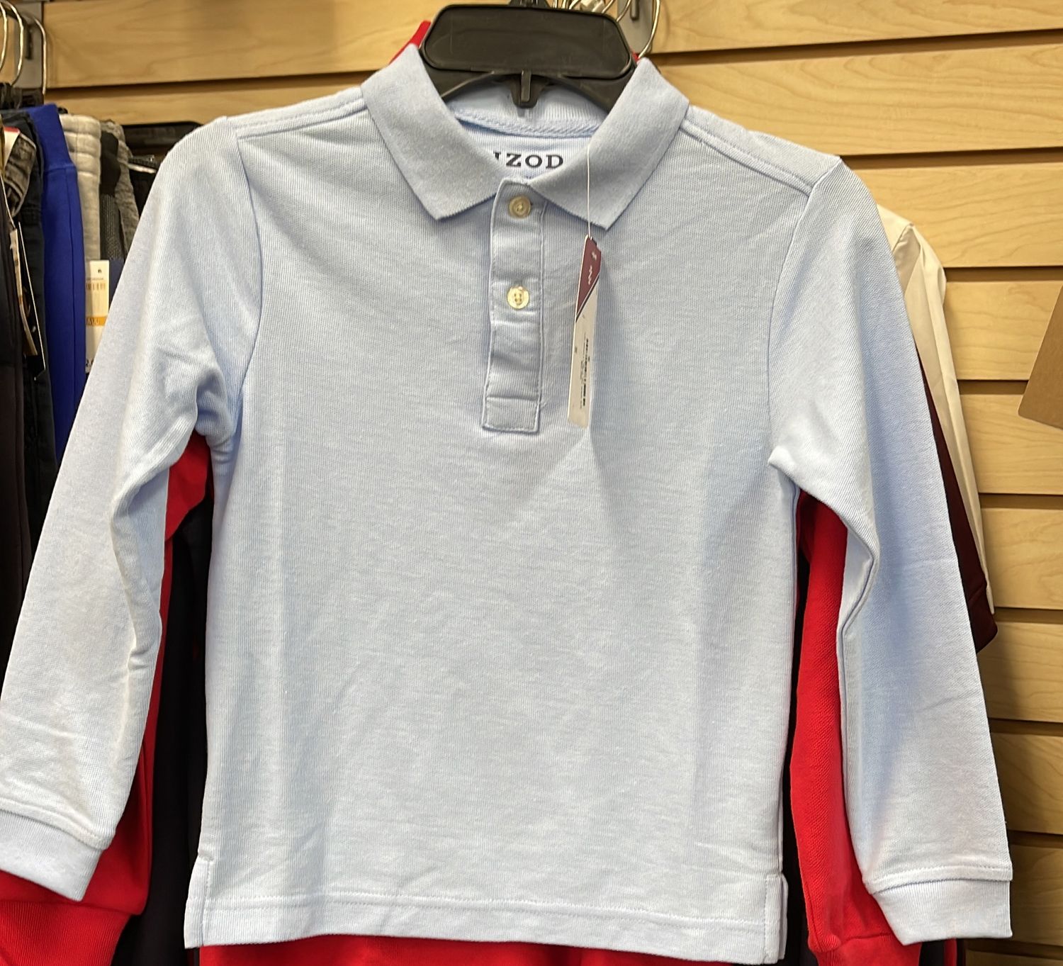 Boys LS Uniform Shirt Lt Blue Sz XXS 4/5