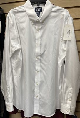 Boys White LS Uniform Shirt Size 18