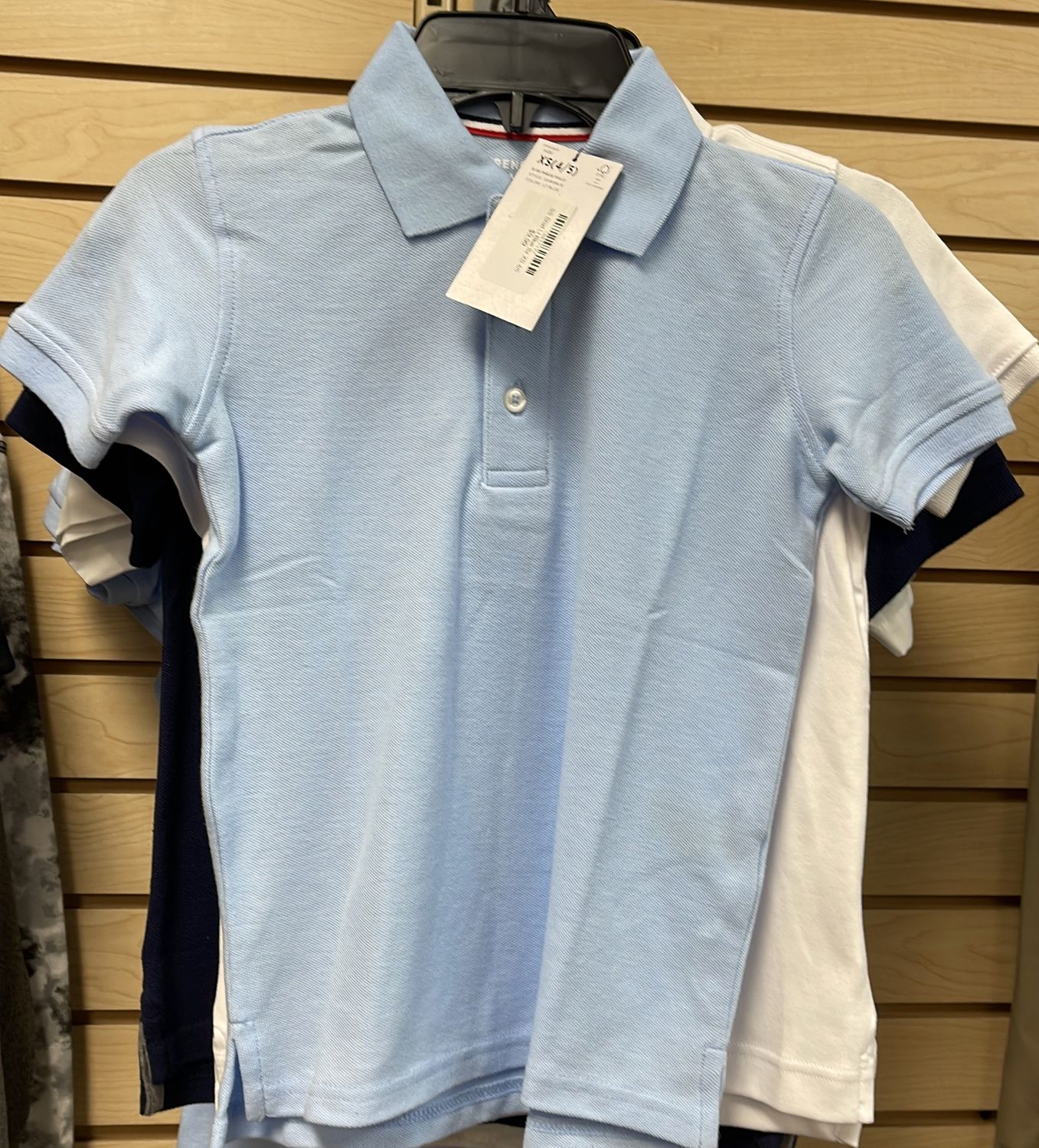 Boys SS Uniform Shirt Lt Blue Sz XS 4/5