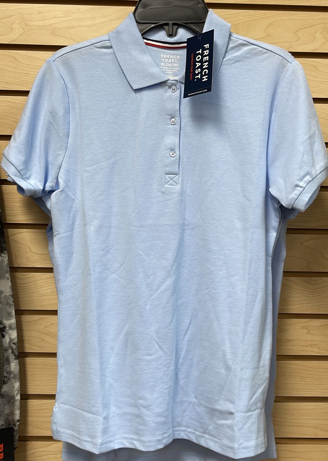 Boys SS Uniform Shirt Lt Blue Sz XL 14/16