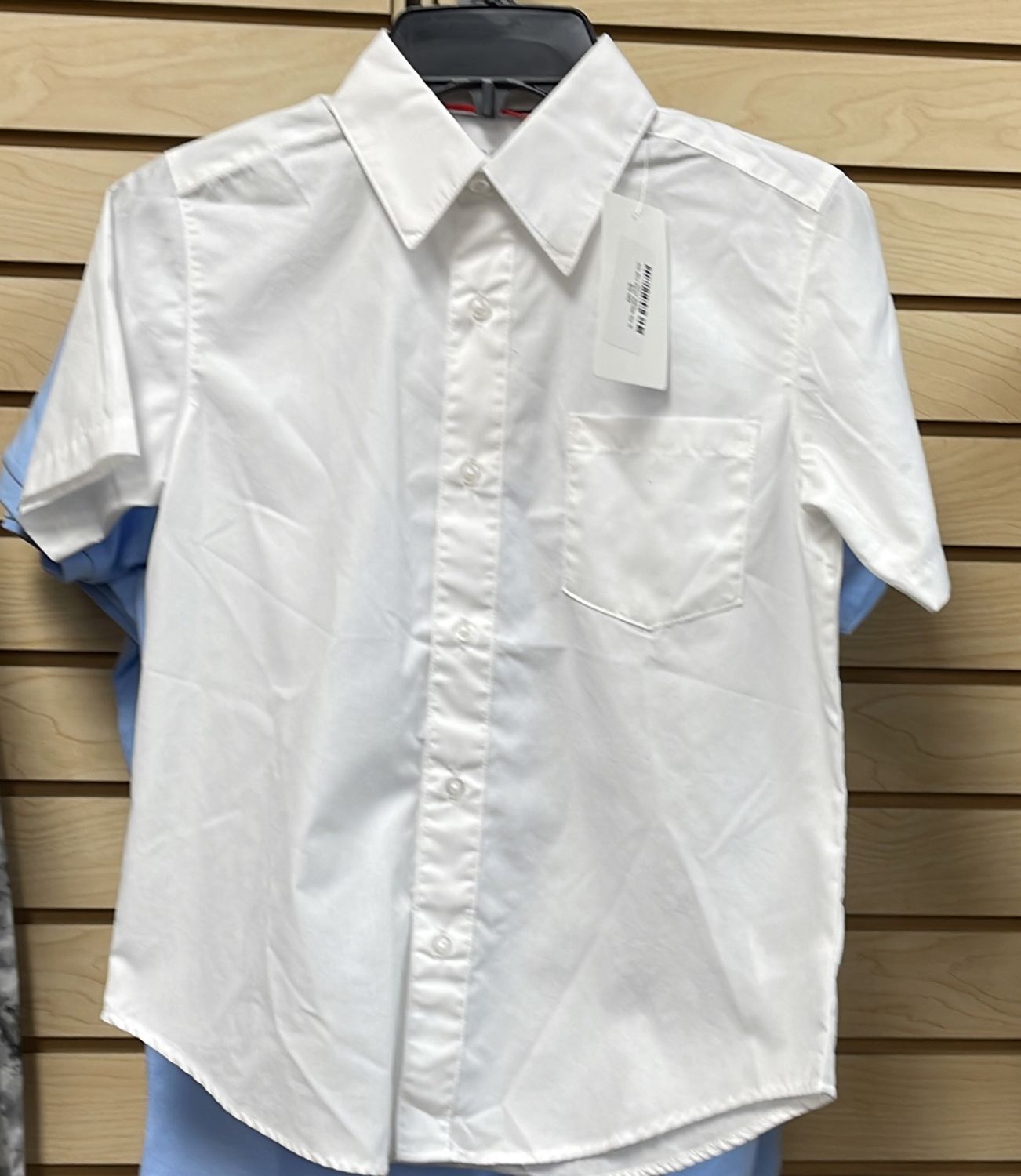 Boys SS BU Uniform Shirt White Sz 8